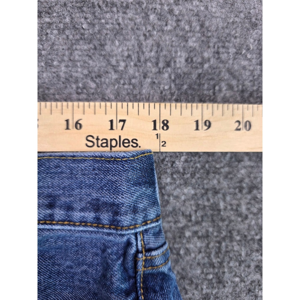 Levi's 501 Original Fit Jeans Mens 36x32 Blue Straight Leg Button Fly Denim 1268 - Picture 12 of 12